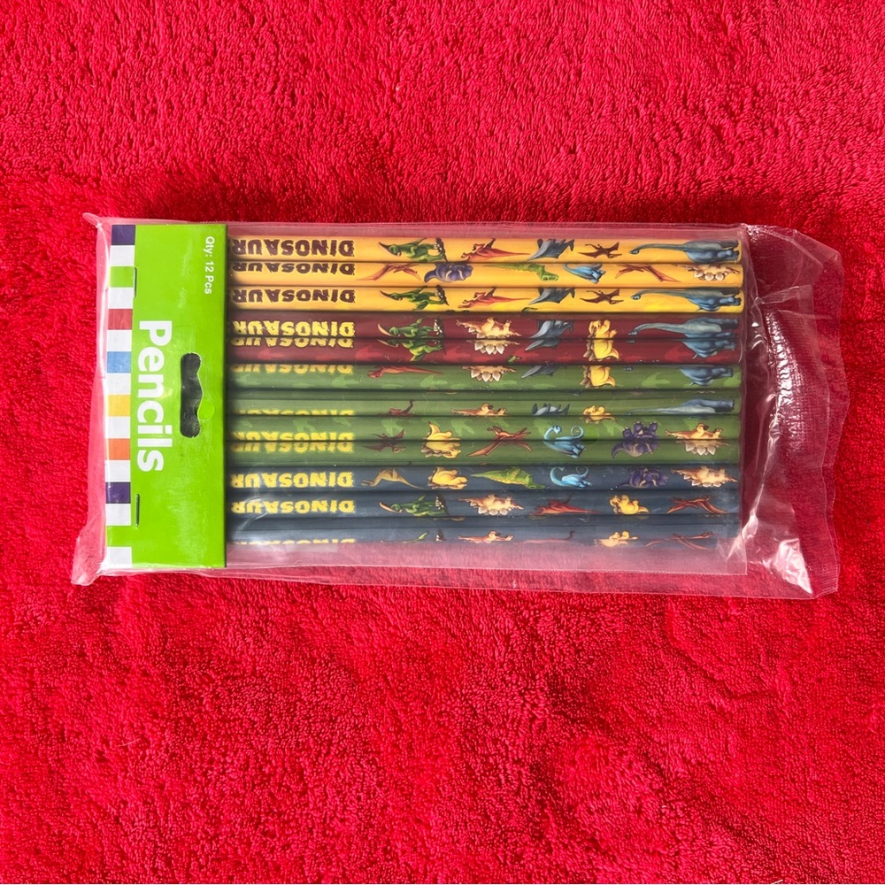 Dinosaur Themed Pencils - Multicolor Set